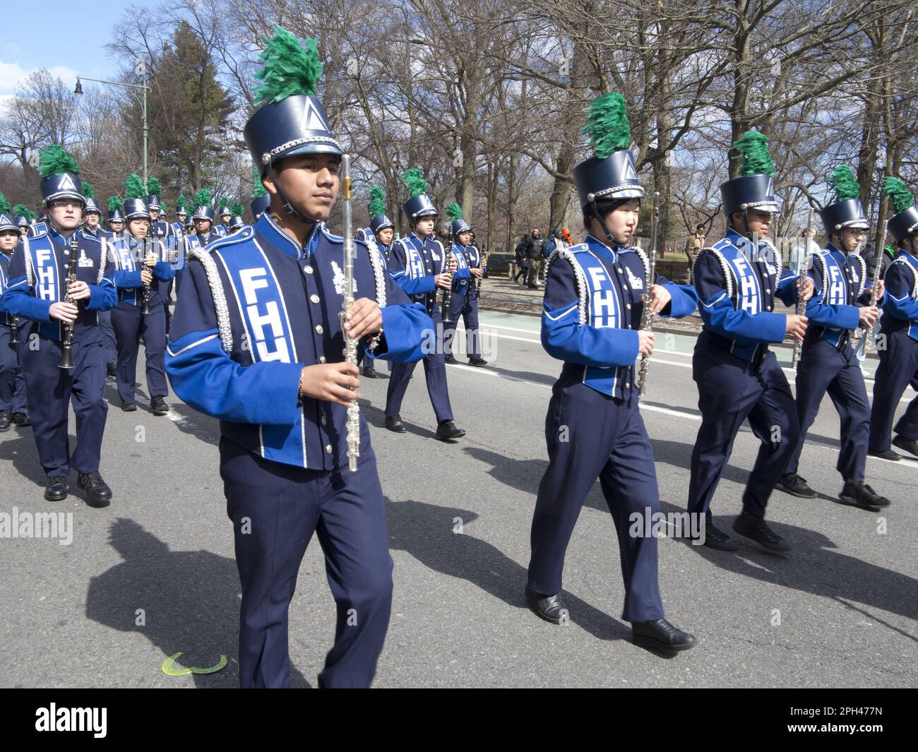 Parata di San Patrizio a Park Slope, Brooklyn, New York Foto Stock