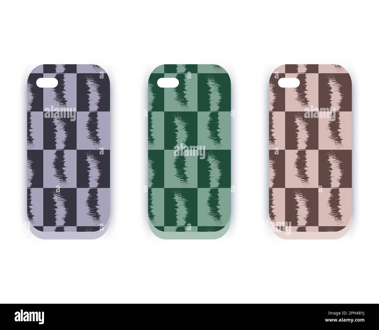 Smartphone senza cuciture modello di protezione della custodia per telefono cellulare design custodia per smartphone copertina vettoriale Foto Stock