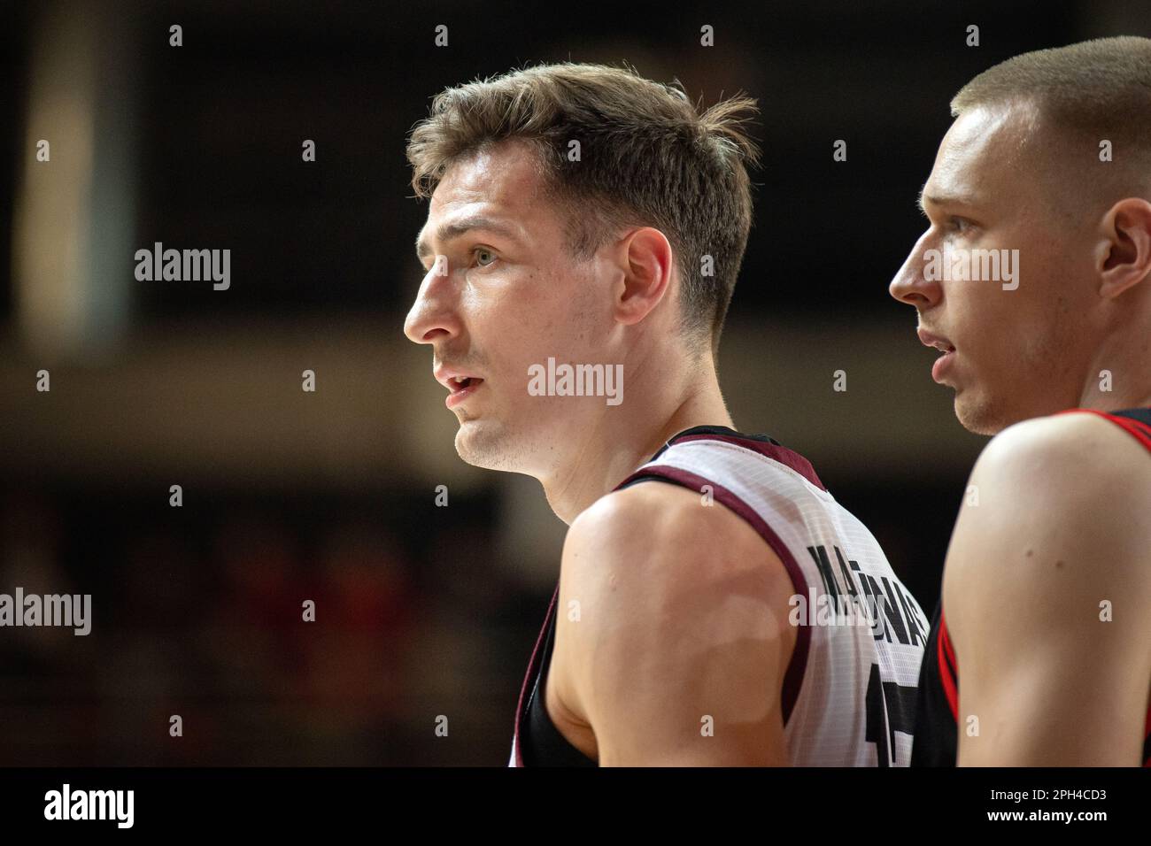 2023-03-25. Pallacanestro, Lituania LKL Rytas 92-91 Lietkabelis. Foto Stock