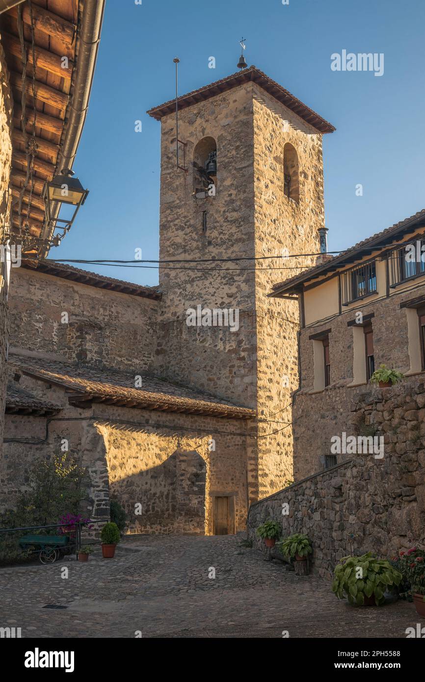 Chiesa di Nuestra Señora del Sagrario a Villoslada de Cameros, la Rioja, Spagna Foto Stock