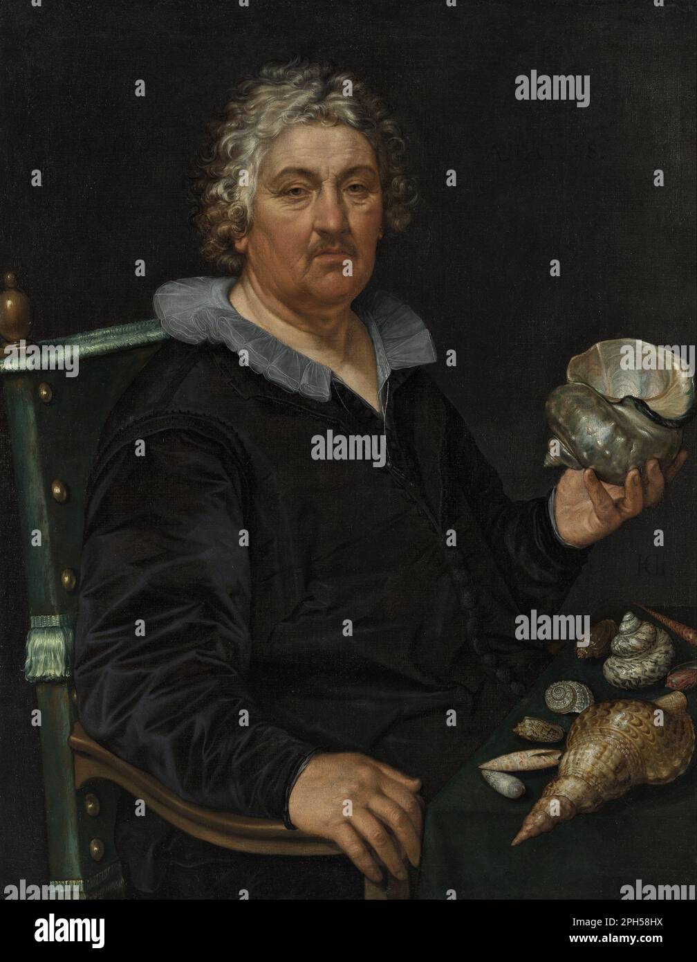 Ritratto del collezionista Jan Govertsen van der Aer (1545–1612) 1603 di Hendrick Goltzius Foto Stock