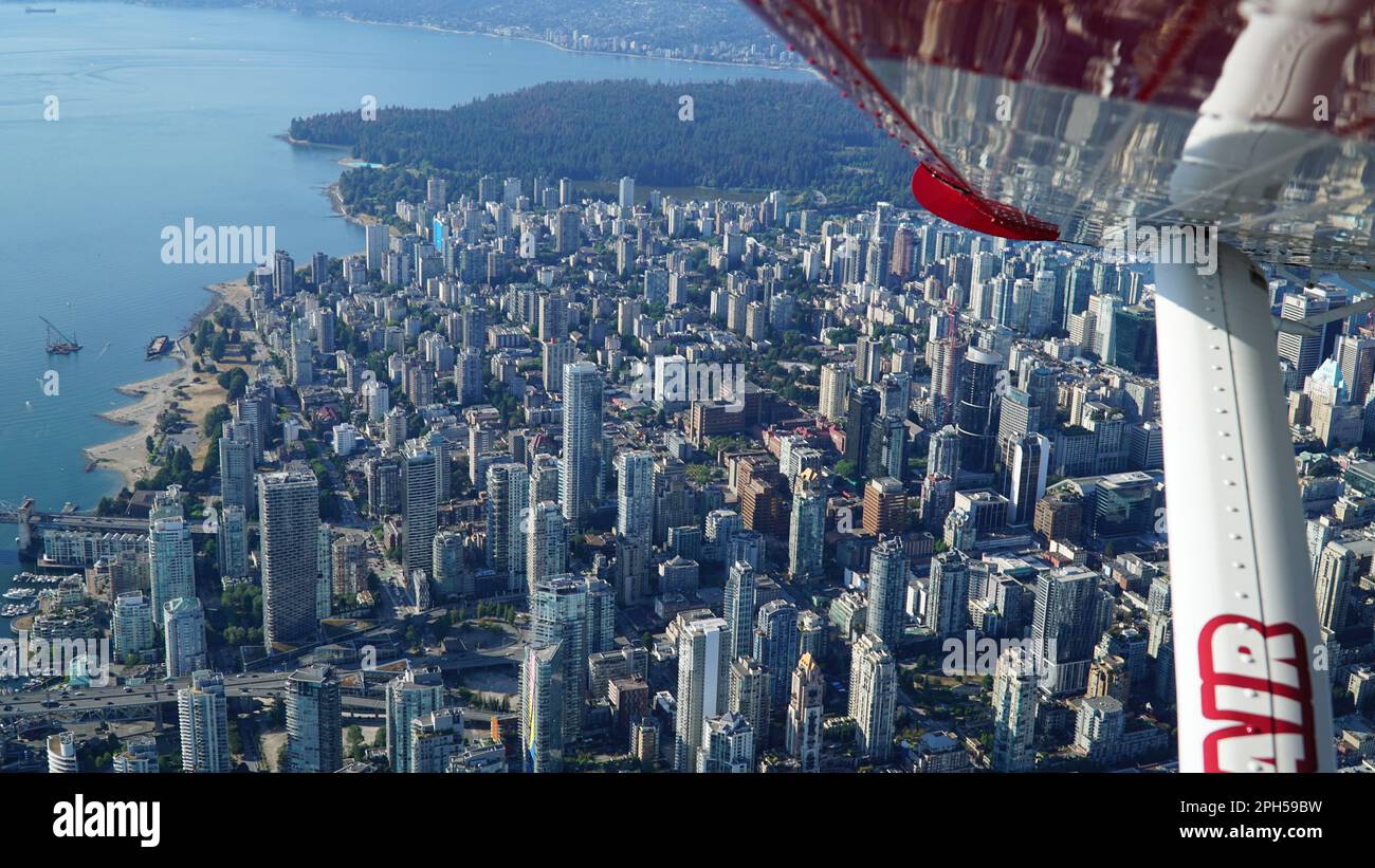 Vancouver, Canada dall'alto Foto Stock