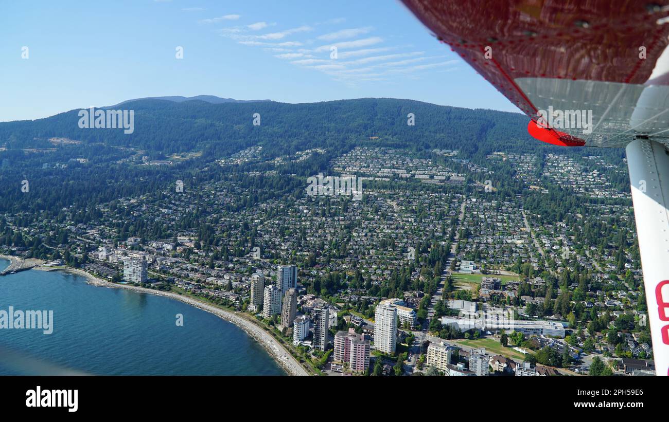 Vancouver, Canada dall'alto Foto Stock