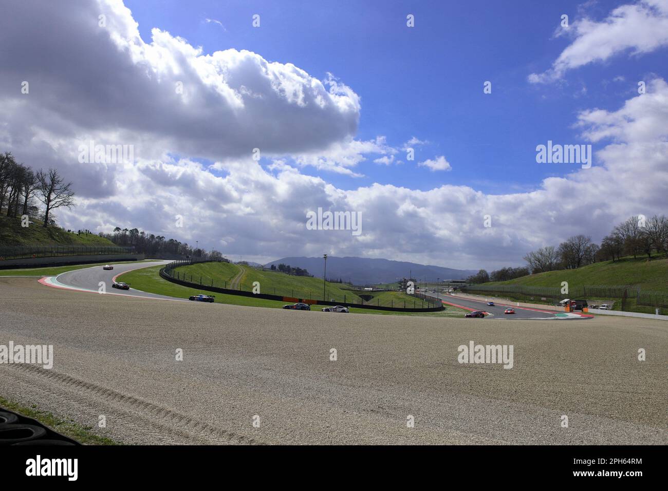 Mugello, Italia. 26th Mar, 2023. Circuito di S. Donato Mugello in occasione di Endurance Creventic 12h Mugello, Endurance in Mugello, Italia, Marzo 26 2023 Credit: Independent Photo Agency/Alamy Live News Foto Stock