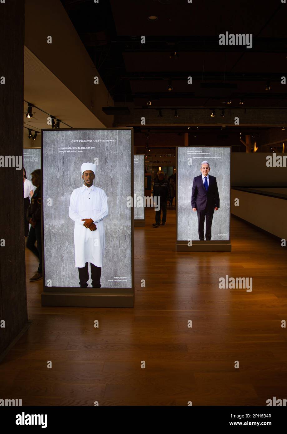 Anu: Museo del popolo ebraico mostra la diversità, i risultati e la cultura. Foto Stock