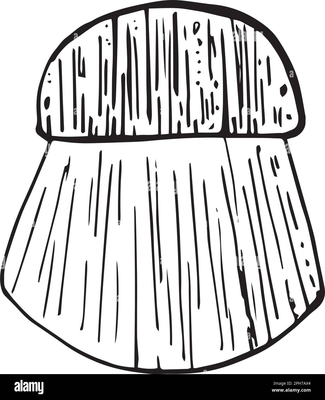 Spazzola in legno vettoriale per lavaggio piatti. Rasoi trafilati a mano. Elemento ecologico. concetto riutilizzabile. articolo igienico Illustrazione Vettoriale