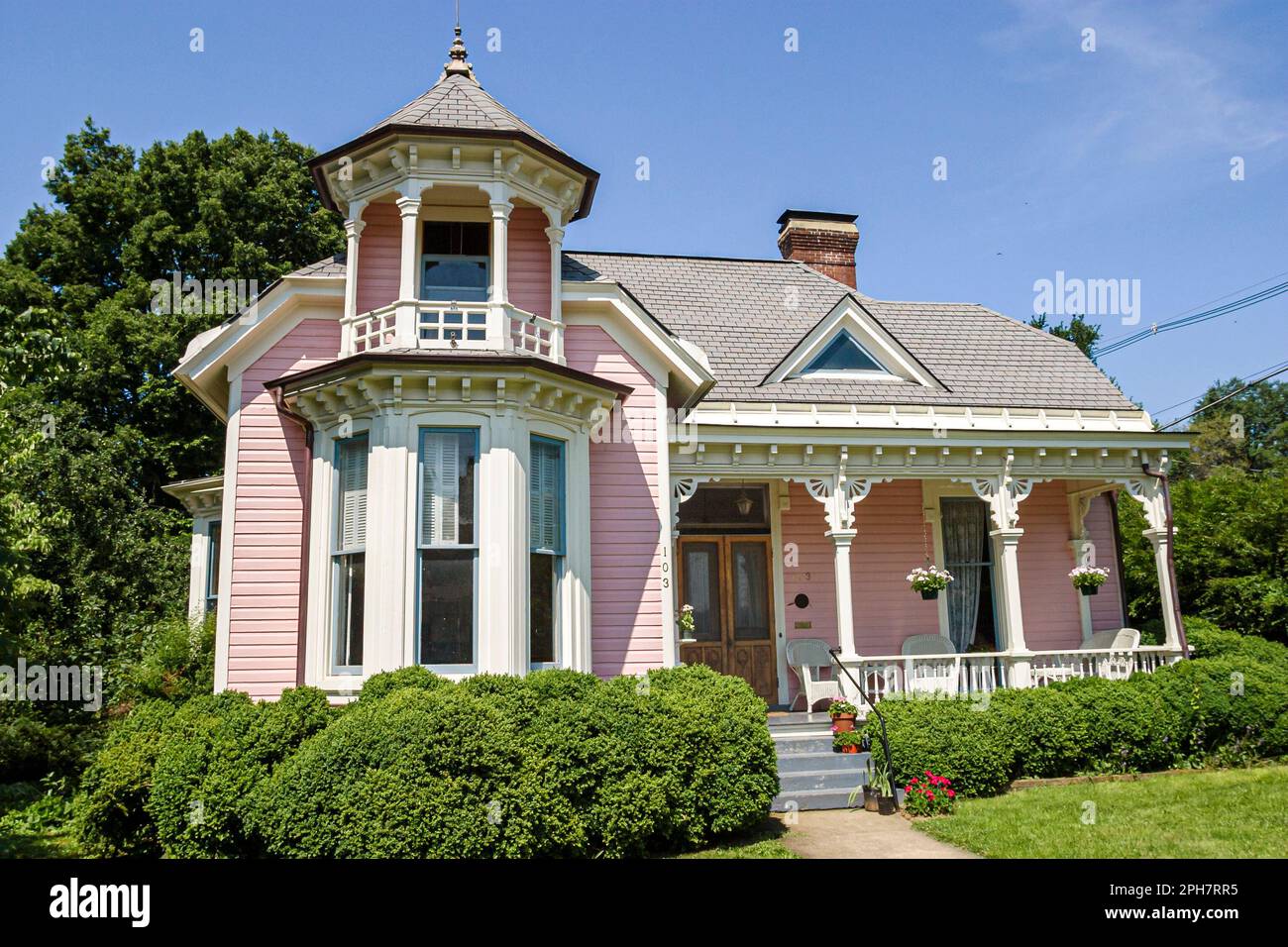 Salem Virginia Union Street residenza in stile Queen Anne, costruita nel 1888, Foto Stock