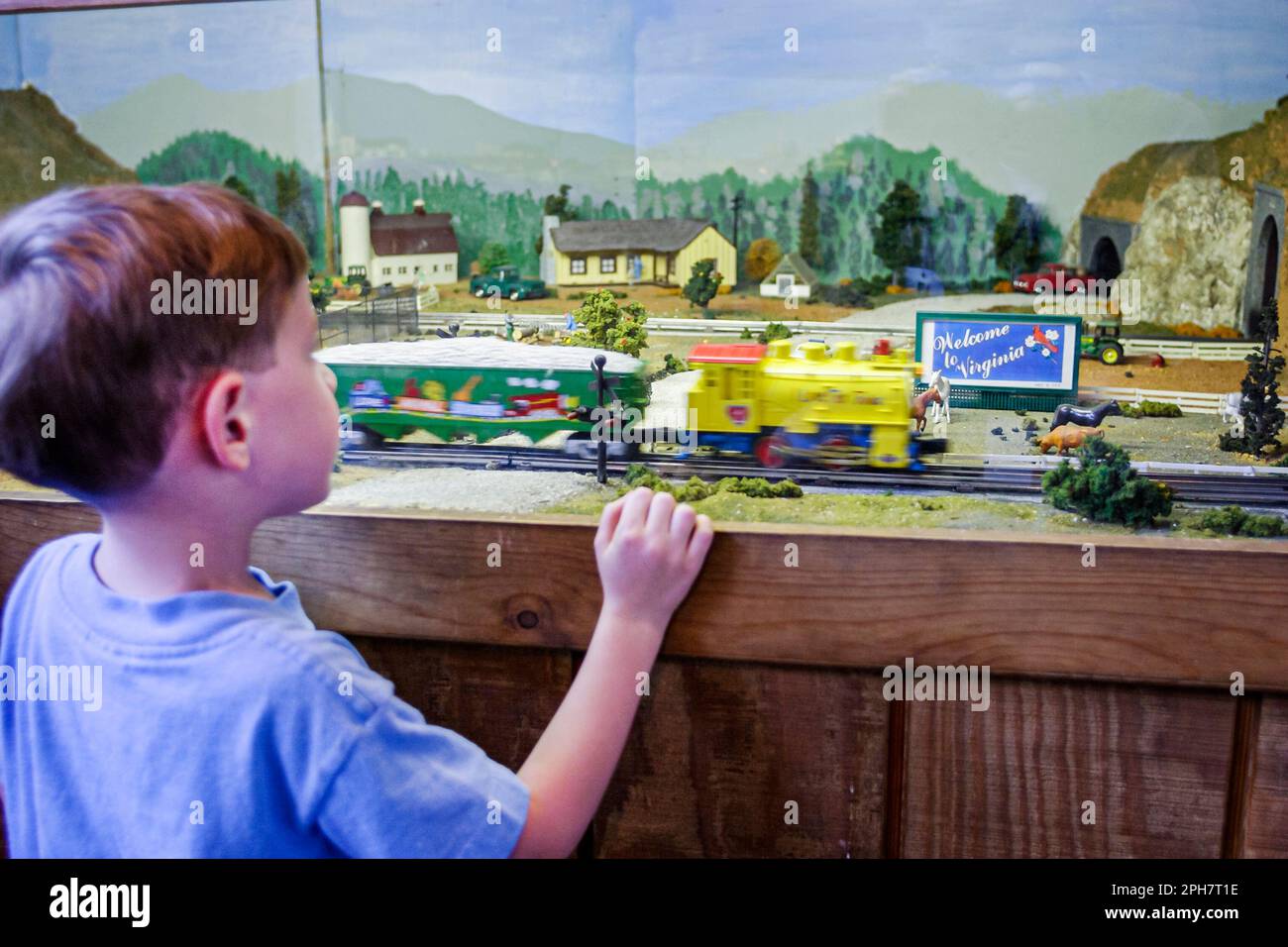 Virginia Appalachian Mountains,Southern Appalachia,Roanoke,Transportation Museum,storia,collezioni,mostra collezione,promote,product pro Foto Stock