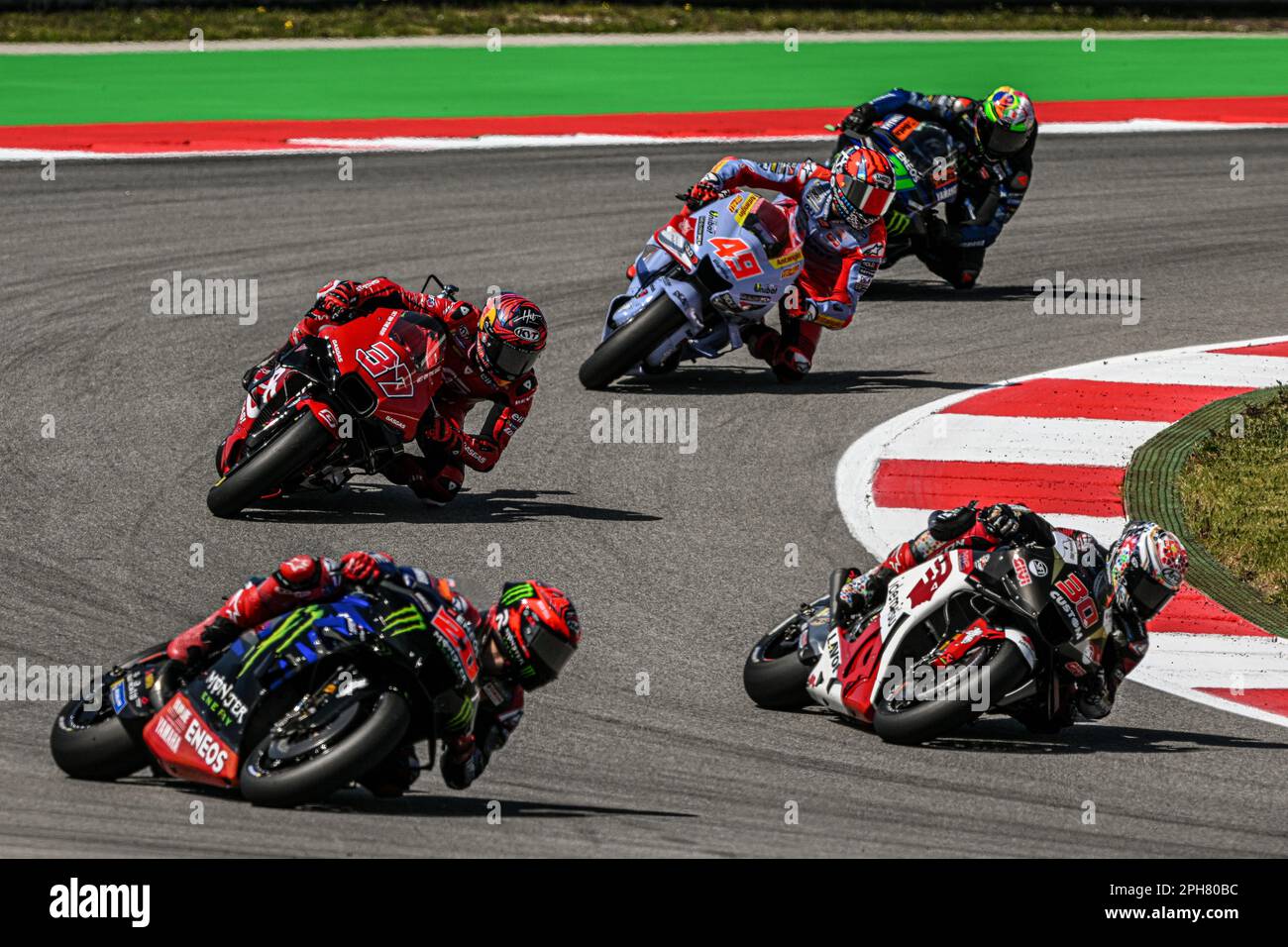 Portimao, Algarve, Portogallo. 26th Mar, 2023. PORTIMAO, ALGARVE, PORTOGALLO - 26 MARZO: Augusto Fernandez di Spagna compete con il suo Gasgas Factory Racing Tech3 Team durante la gara Moto GP del Portogallo all'Autodromo Internacional do Algarve il 26 marzo 2023 a Portimao, Algarve, Portogallo. (Foto di Octavio PASSOS/ATPImages) (PASSOS Octavio/ATP/SPP) Credit: SPP Sport Press Photo. /Alamy Live News Foto Stock