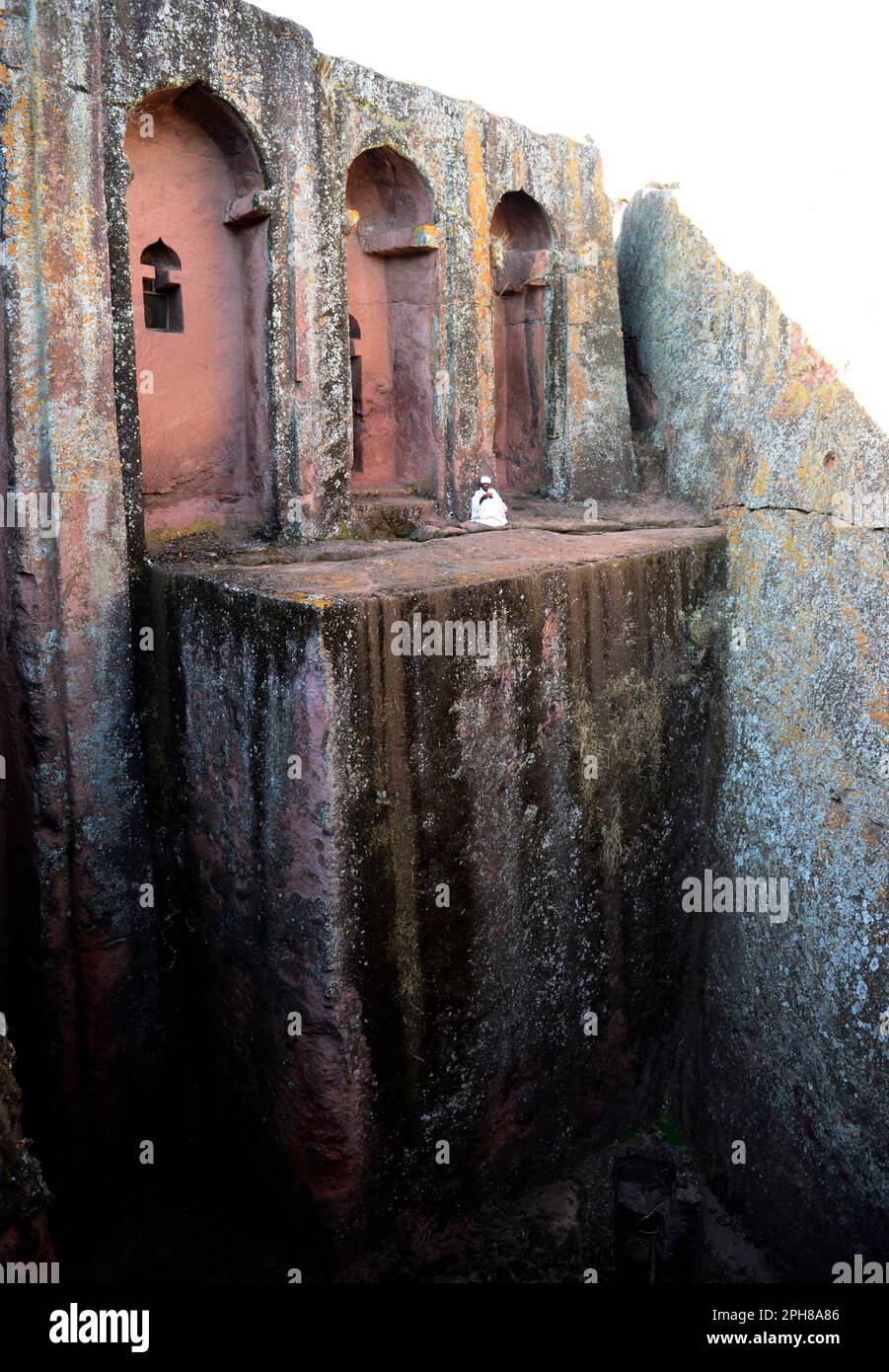 Biete Gabriel-Rufael a Lalibela, Etiopia. Foto Stock