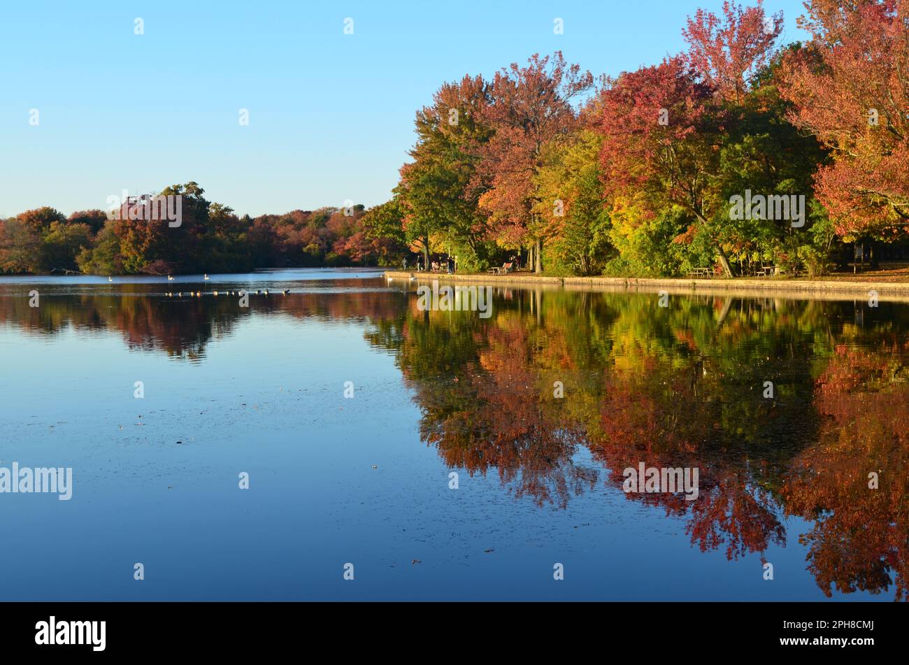 Belmont Lake, West Babylon, New York Foto Stock