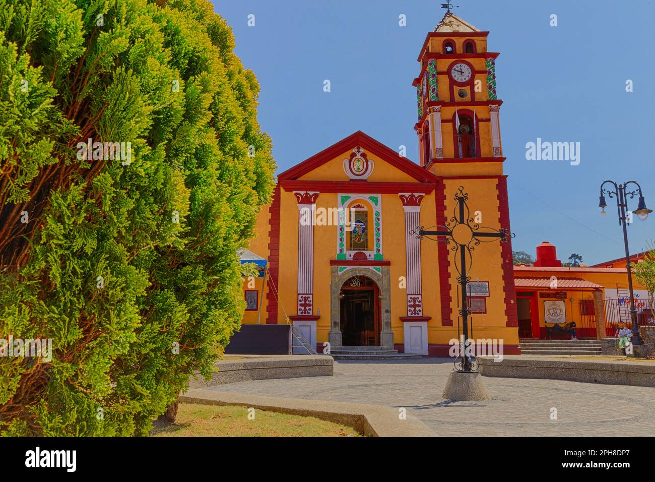 Chiesa di Pinal de Amoles, Messico Foto Stock