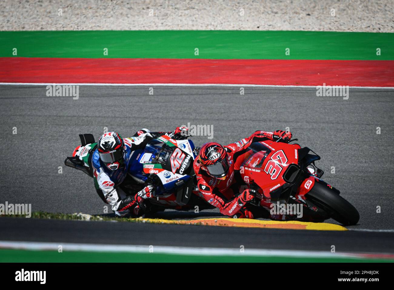 Portimao, Algarve, Portogallo. 25th Mar, 2023. PORTIMAO, ALGARVE, PORTOGALLO - 25 MARZO: Augusto Fernandez di Spagna compete con il suo Gasgas Factory Racing Tech3 Team durante la MotoGP del Portogallo - Qualifiche all'Autodromo Internacional do Algarve il 25 marzo 2023 a Portimao, Algarve, Portogallo. (Foto & Copyright by Octavio PASSOS/ATPImages) (PASSOS Octavio/ATP/SPP) Credit: SPP Sport Press Photo. /Alamy Live News Foto Stock