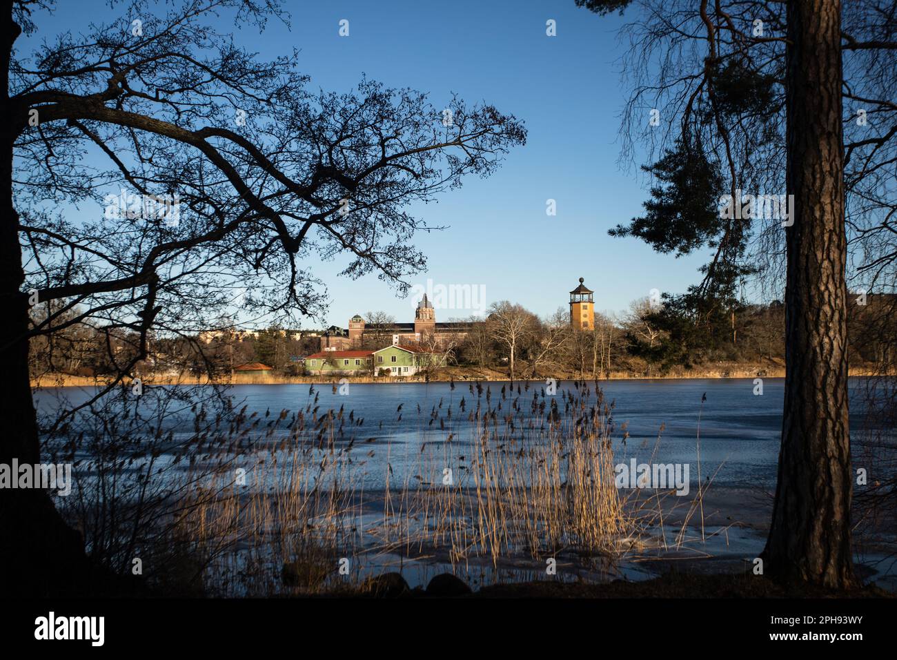 Stockholm Hagaparken in primavera. Foto Stock