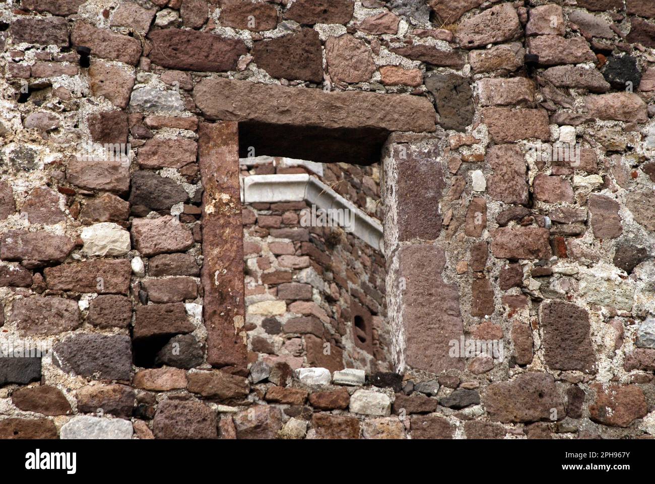 Grecia, Egeo nordorientale, Lesvos Island Lesvos City Castle of Mytilene Foto Stock