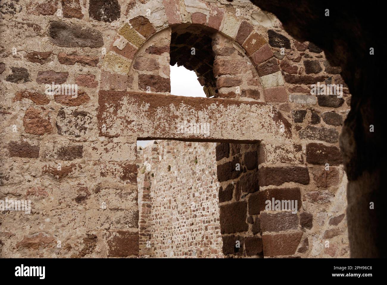 Grecia, Egeo nordorientale, Lesvos Island Lesvos City Castle of Mytilene Foto Stock