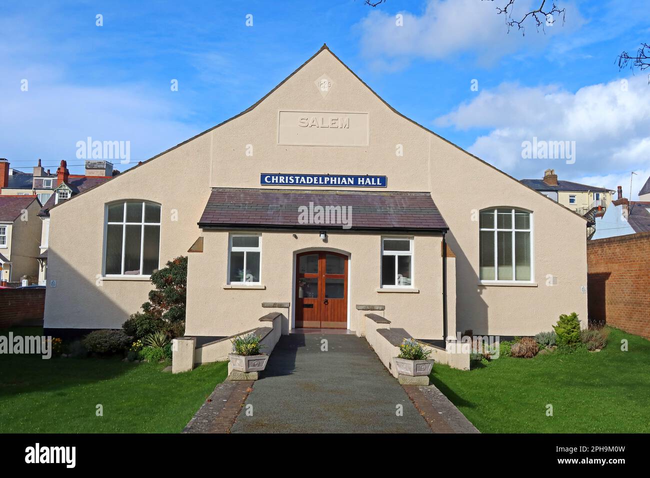 Christadelphian Hall, Salem 1889, Mostyn Broadway , Llandudno, Gwynedd, GALLES, REGNO UNITO, LL30 1YL Foto Stock