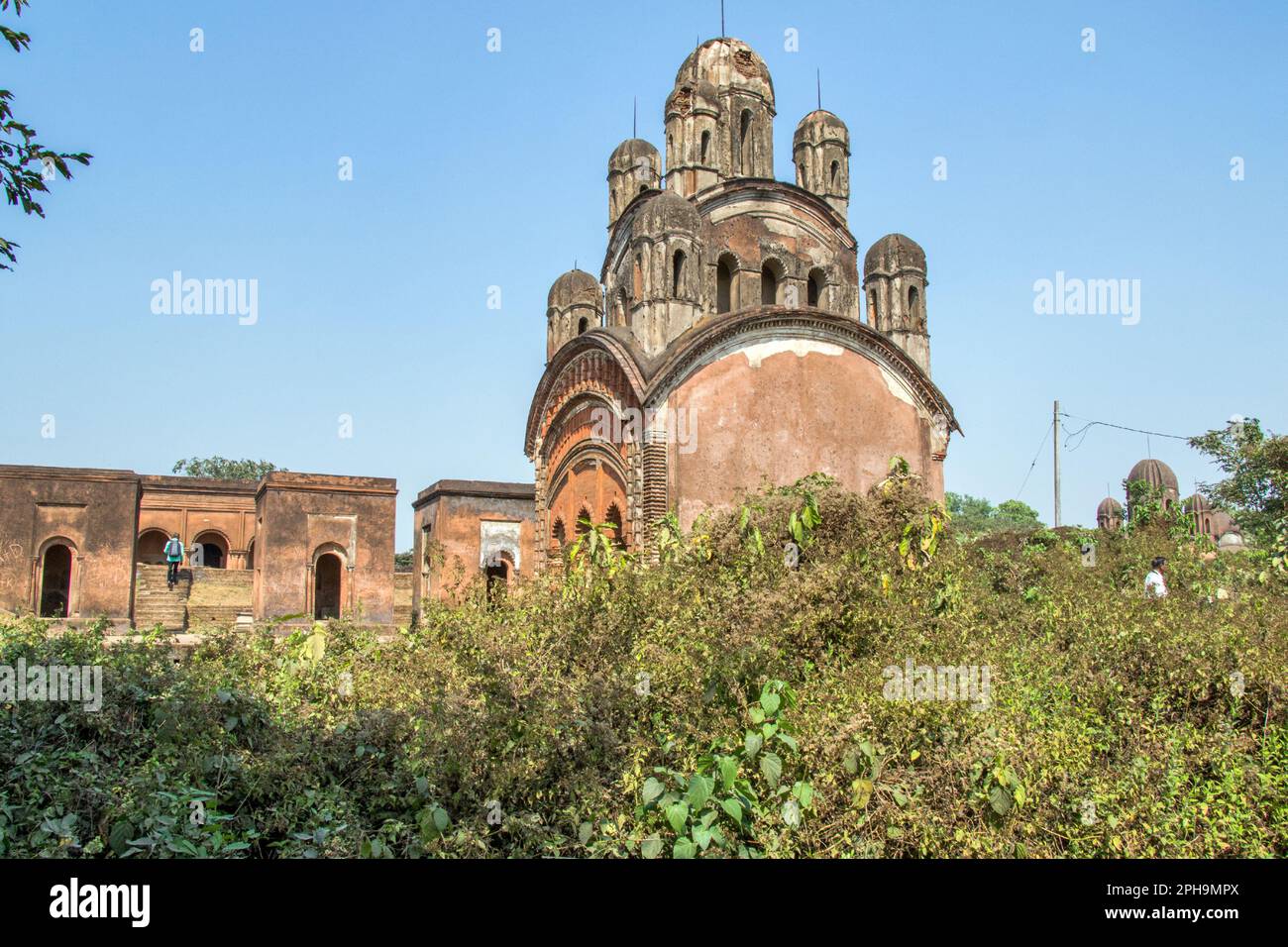 vecchio complesso di templi a pathra medinipore Foto Stock