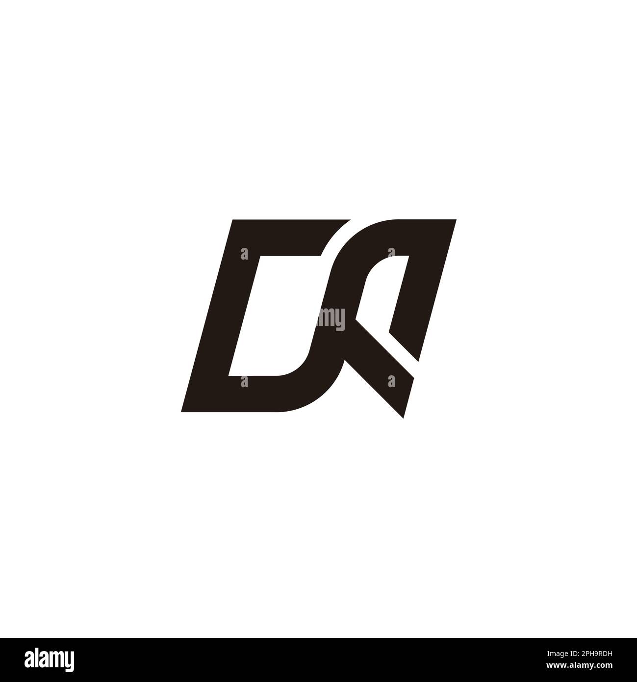 lettera ca semplice linea geometrica vettore logo Illustrazione Vettoriale