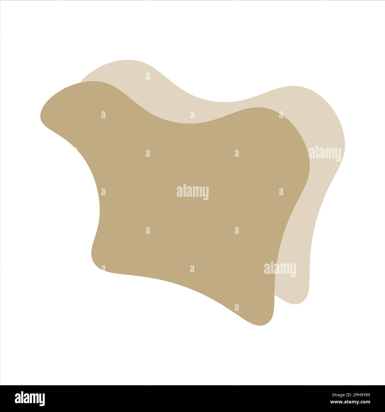 Spazzolone moderno. Elemento liquido astratto. Illustrazione vettoriale per il progetto Foto Stock