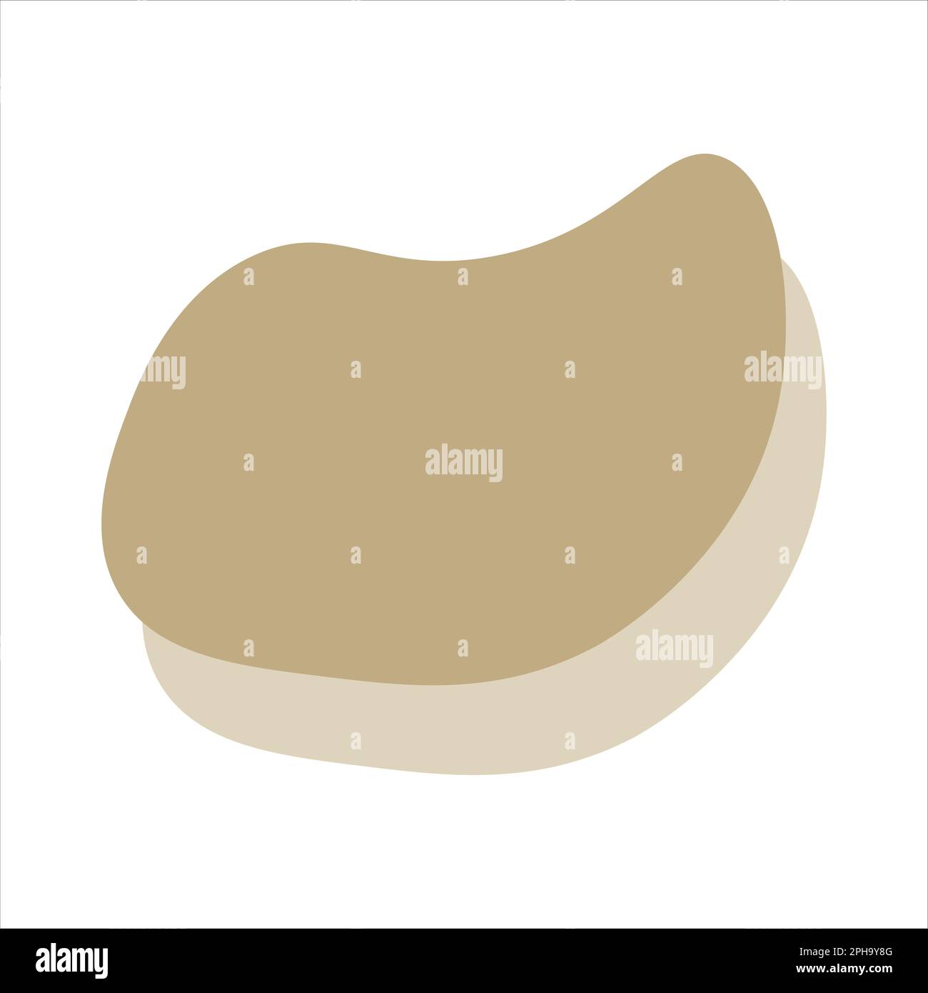 Spazzolone moderno. Elemento liquido astratto. Illustrazione vettoriale per il progetto Foto Stock