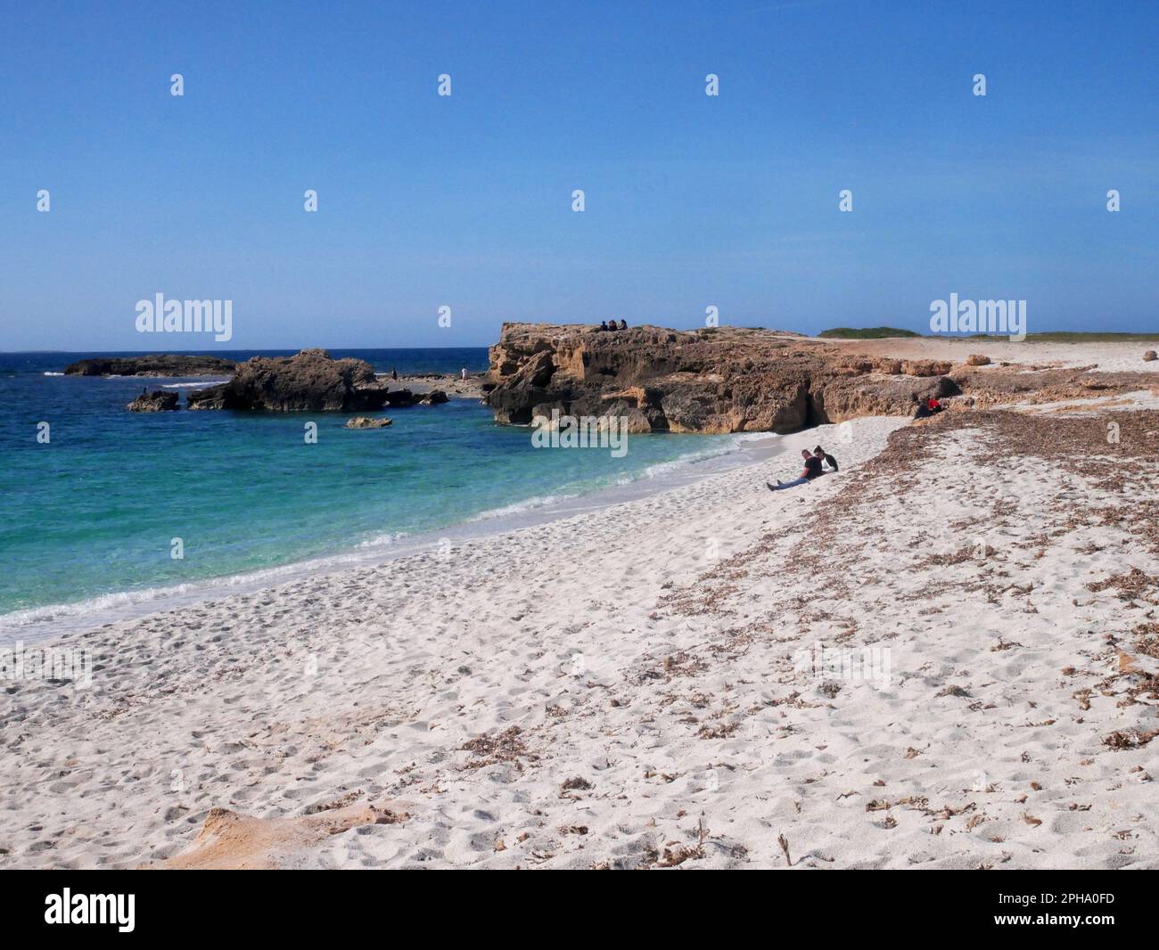 Spiaggia di is Arutas, Penisola del Sinis, Sardegna, Italia Foto Stock