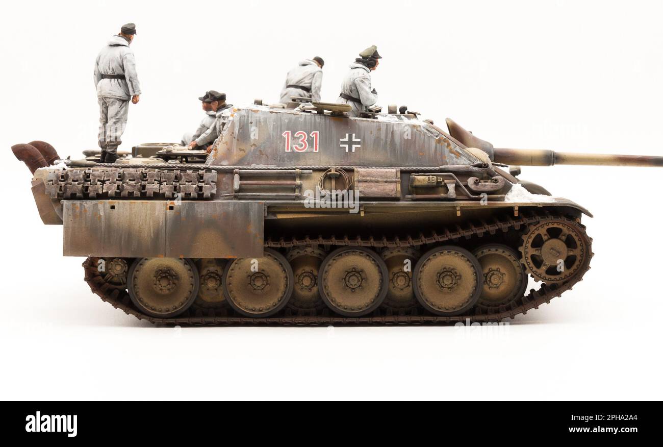 Modellino Carro Armato Risjc 1/35 WWII Soldatini Tedeschi E