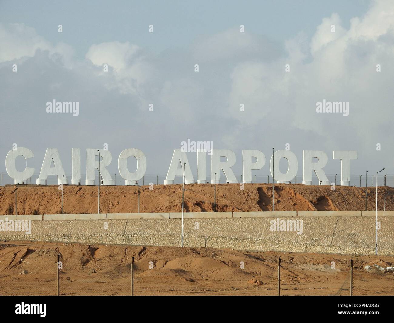 L'aeroporto internazionale del Cairo, il principale aeroporto internazionale del Cairo e il più grande e trafficato aeroporto in Egitto, che funge da hub principale Foto Stock