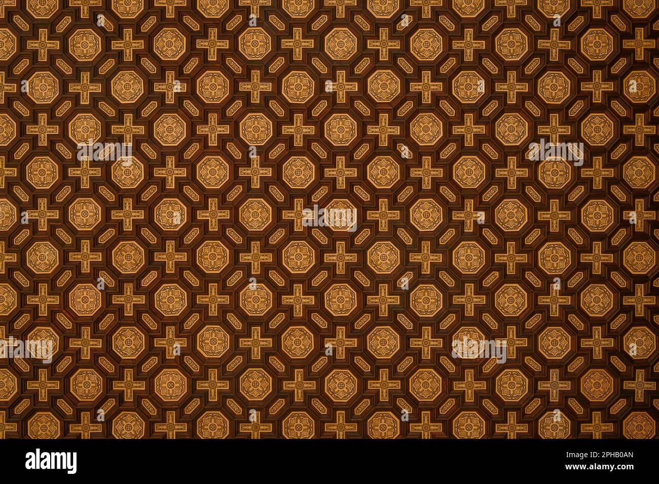 Piastrelle e decorazioni nella bellissima Plaza de Espana a Siviglia. Andalusia, Spagna. Foto di alta qualità Foto Stock