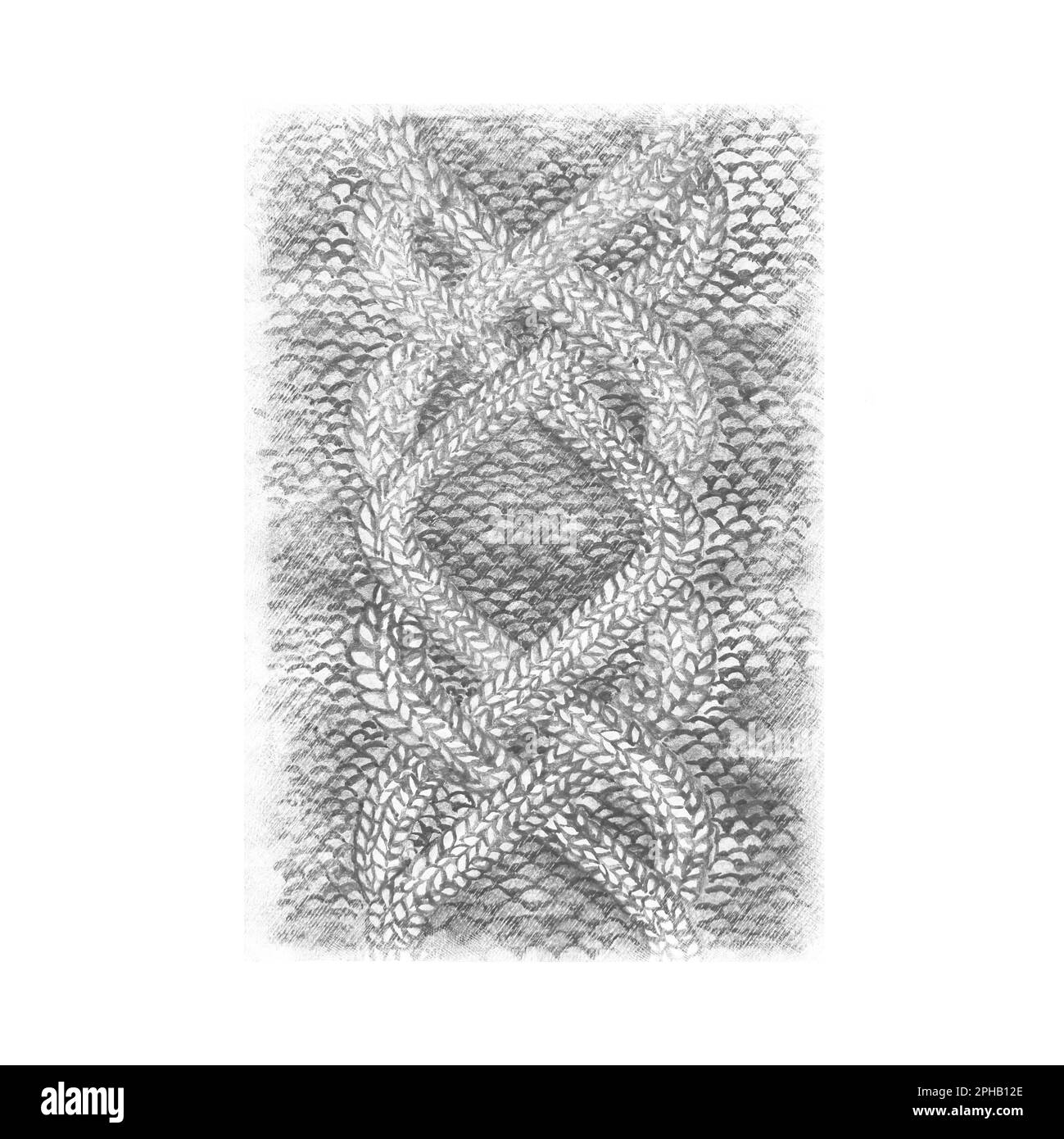 splendido sfondo lavorato a maglia in acquerello Foto Stock