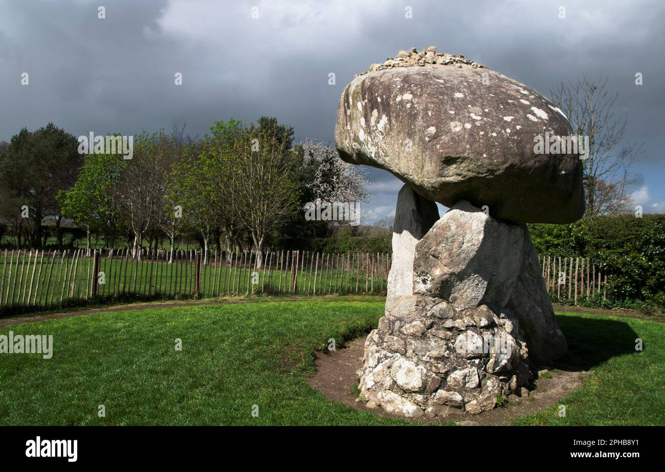 Proleek Dolmen - Irlanda Foto Stock