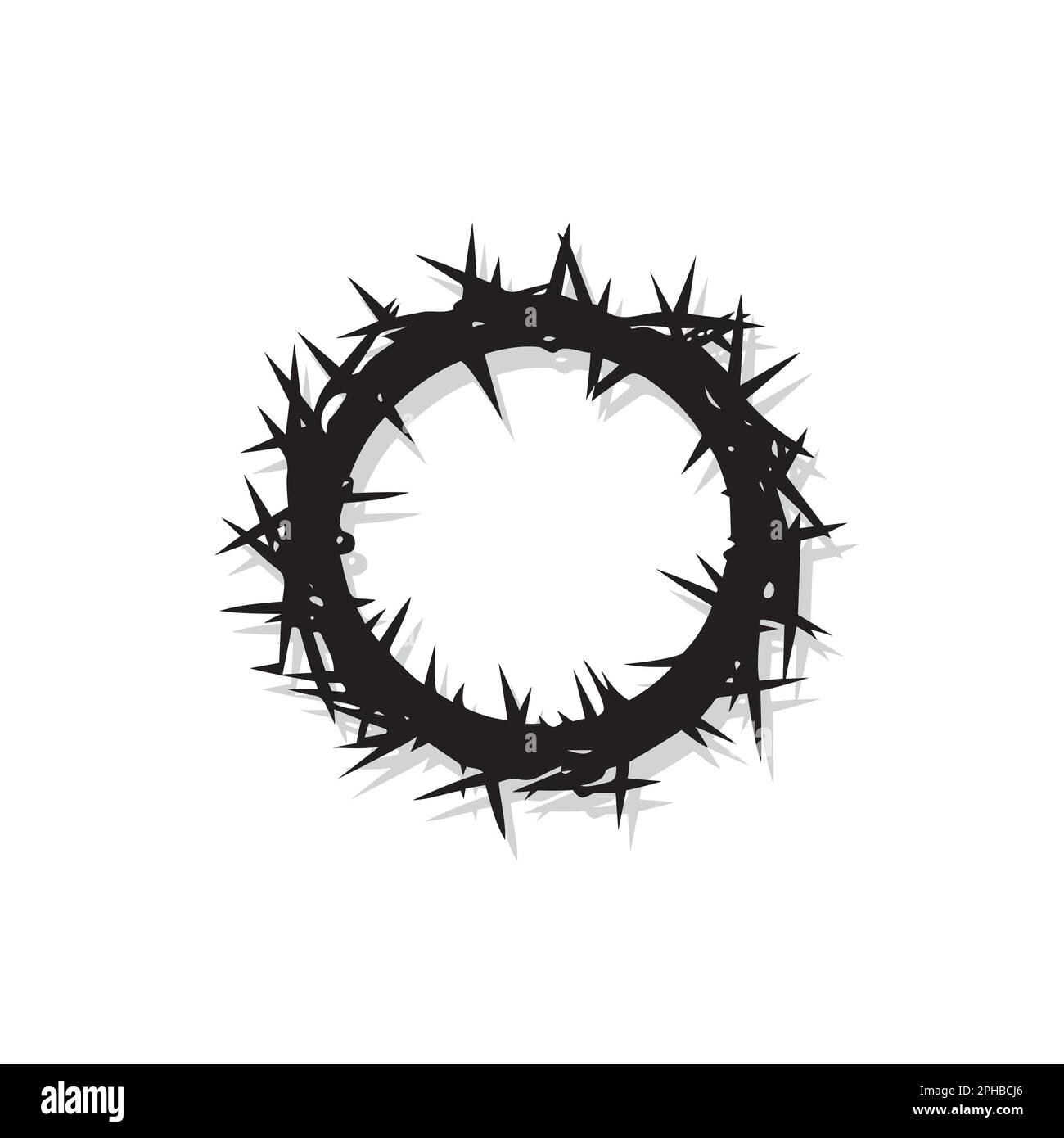 Immagini Stock - Corona Di Spine Su Uno Sfondo Bianco Pasqua Motivo  Religioso Per Commemorare La Resurrezione Di Gesù Di Pasqua. Image 44662644