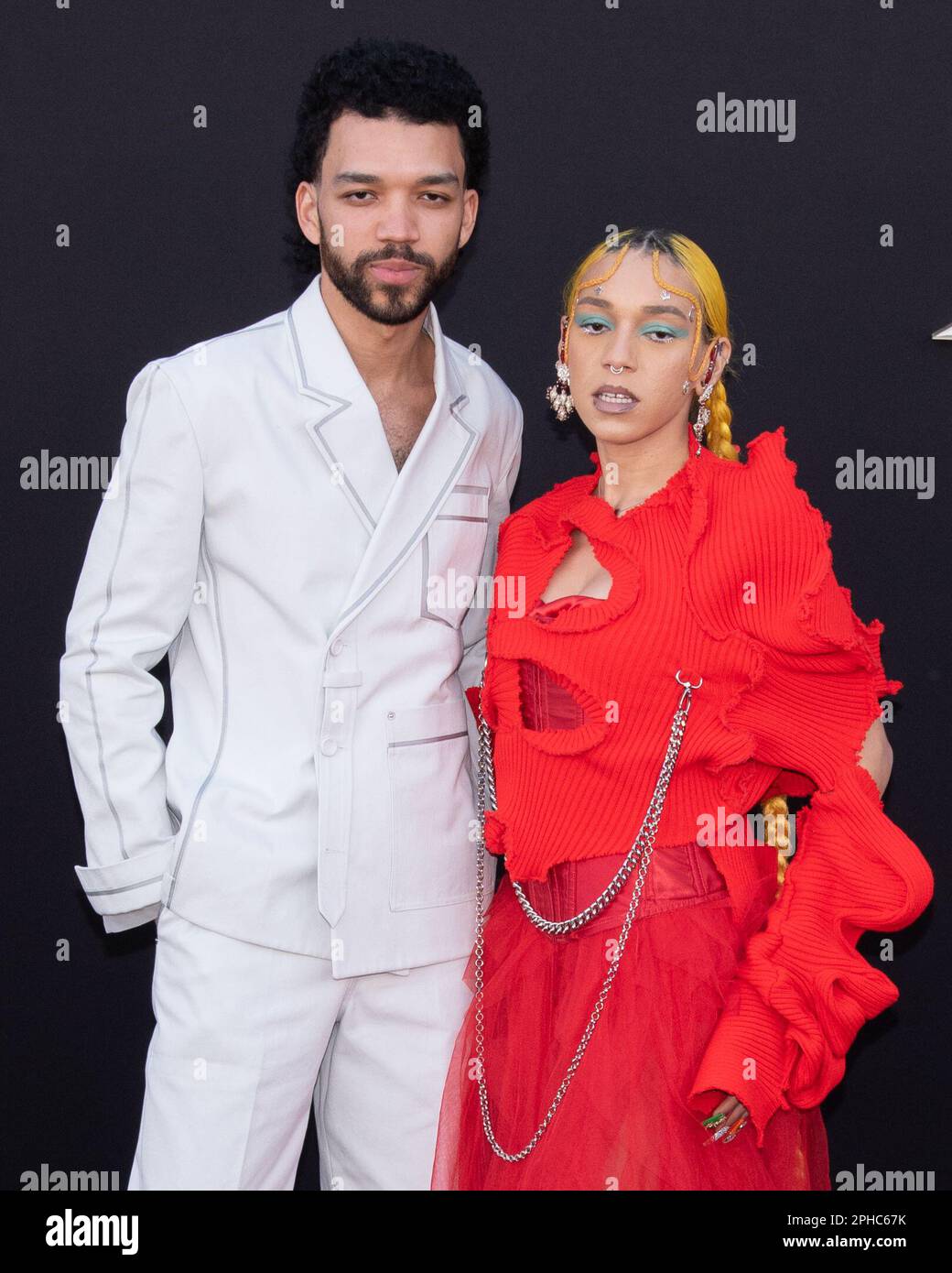 26 marzo 2023 - Westwood, California - Justice Smith e Cameo Adele. Los Angeles Premiere of Paramount Pictures ''Dungeons and Dragons: Honor Among Thieves'' al Regency Village Theater. (Credit Image: © Billy Bennight/AdMedia via ZUMA Press Wire) SOLO PER USO EDITORIALE! Non per USO commerciale! Foto Stock