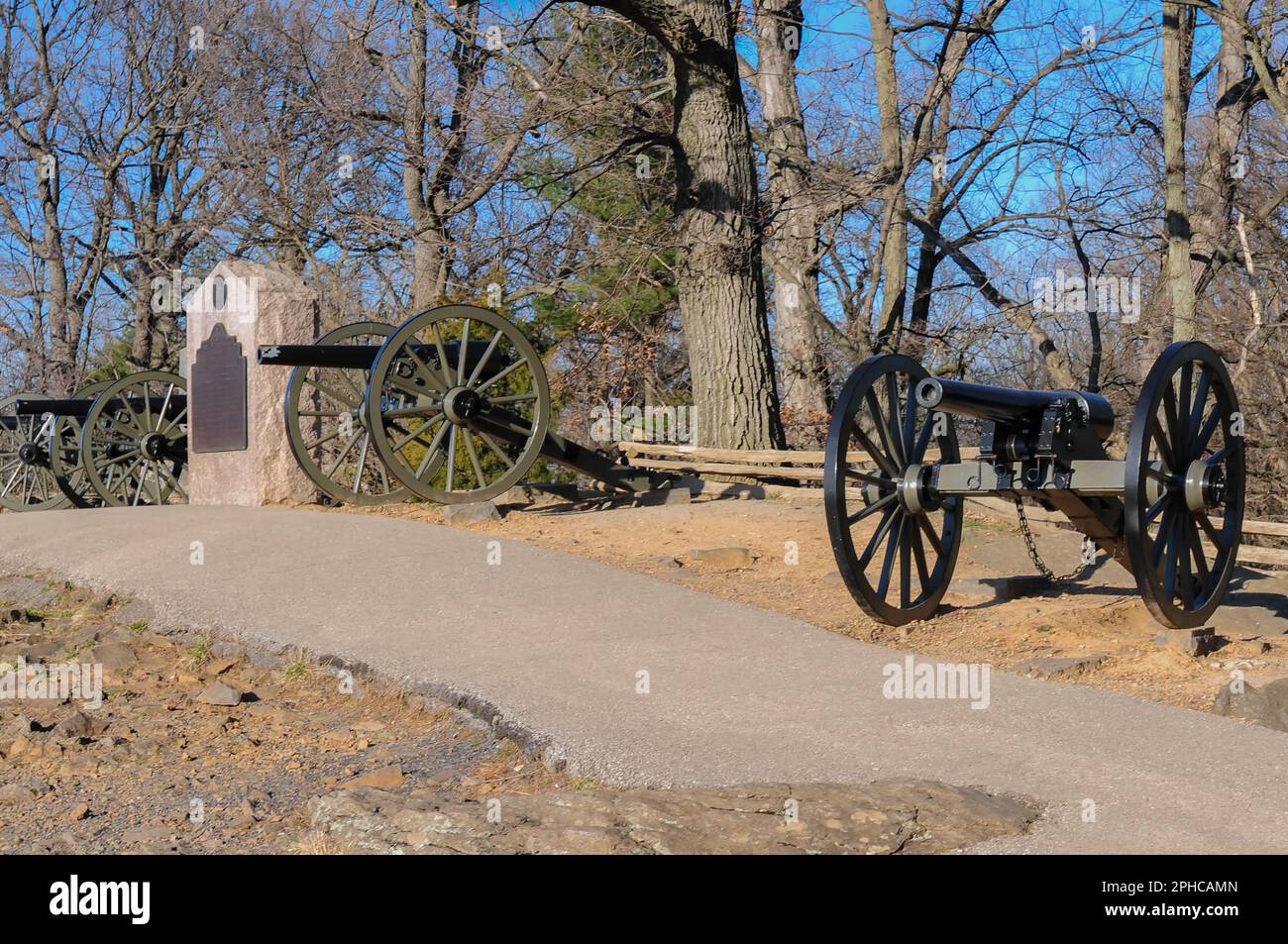 Gettysburg National Military Park a Gettysburg, USA Foto Stock