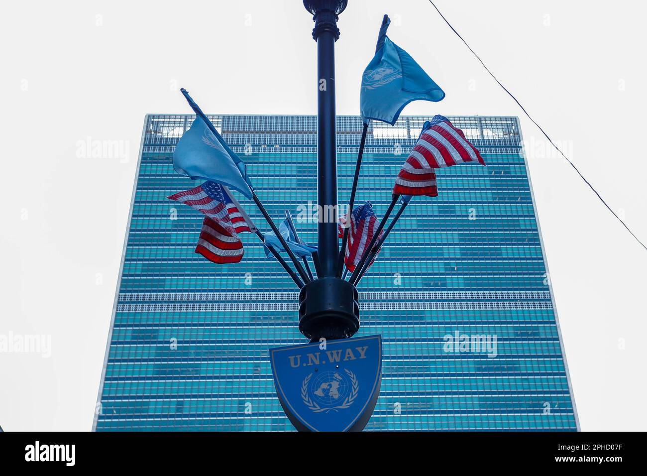 Vista della sede delle Nazioni Unite a New York negli Stati Uniti lunedì 27 marzo 2023. Credit: Brazil Photo Press/Alamy Live News Foto Stock