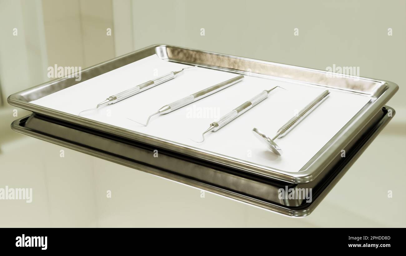 Illustrazione 3D sfondo per la pubblicità e la carta da parati in salute e microbiologia scena. Rendering 3D in un concetto decorativo. Foto Stock