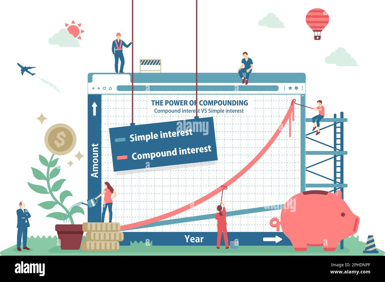 Illustrazione vettoriale con il motivo dell'effetto di interesse composto Illustrazione Vettoriale