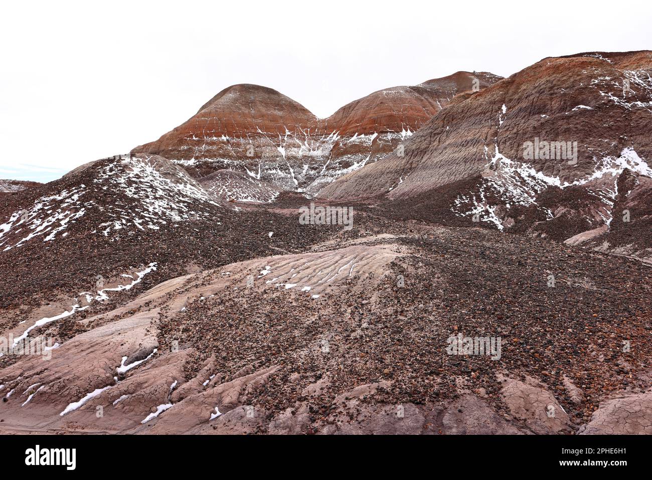 Blue Mesa Scenic Trail, Petrified Forest National Park, Arizona, USA Foto Stock