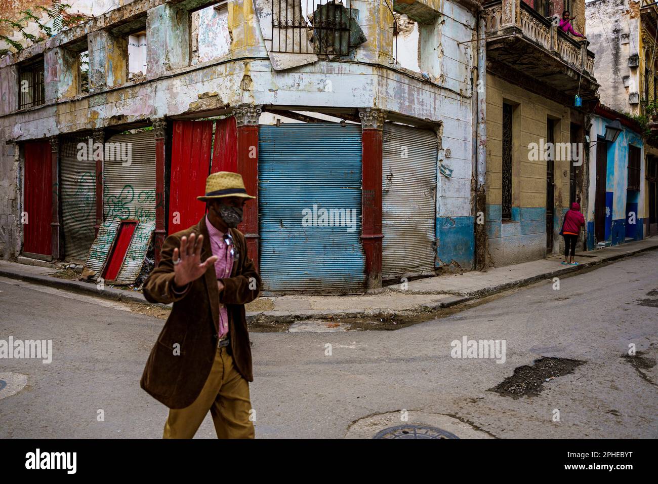 Non foto per favore. Habana, Cuba Foto Stock