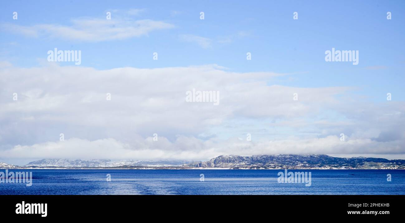 Montagne Trondheim, Norvegia. Foto Stock