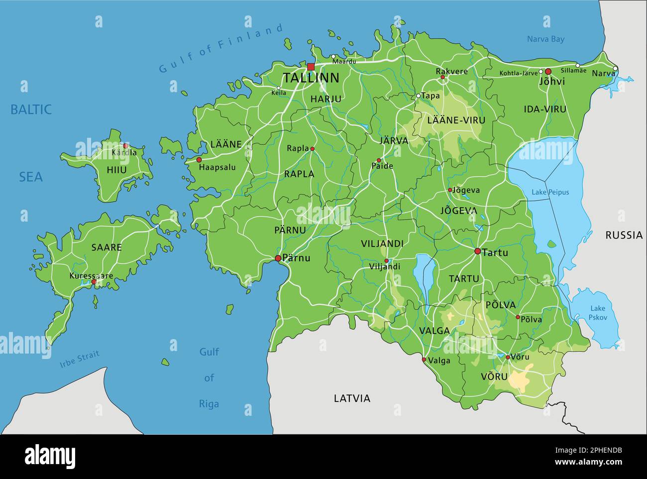 Mappa Fisica Dell Estonia Molto Dettagliata Con Etichettatura Immagine Mappa Fisica Dell Estonia Molto Dettagliata Con Etichettatura 2phendb