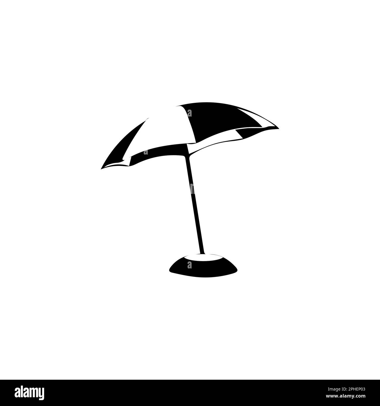 Icona a forma di ombrello. Semplice illustrazione dell'icona del vettore ombrello per il web. Simbolo di protezione dalla pioggia. Design piatto. Illustrazione Vettoriale