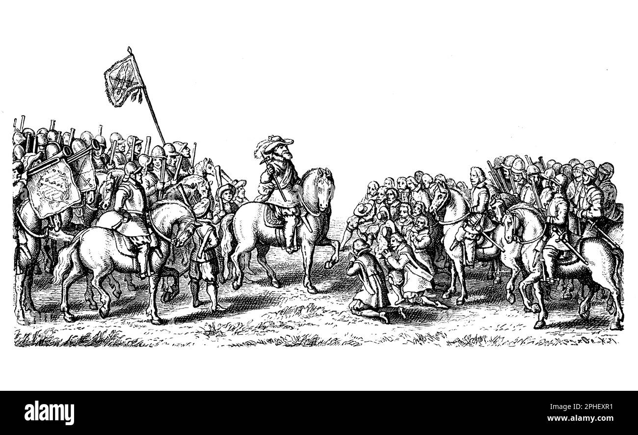 Johann Georg i (1585-1656) Elettore di Sassonia durante la Guerra dei Trent'anni. Inizialmente sostenne la causa protestante ed era membro dell'Unione protestante, ma si era Unito alla Lega Cattolica nel 1615, che alla fine portò alla neutralità della Sassonia durante la guerra. Johann Georg era un abile politico e diplomatico e lavorò per mantenere un equilibrio di potere nel Sacro Romano Impero. Sostenne anche le arti e le scienze e la sua corte a Dresda divenne un centro della cultura barocca Foto Stock