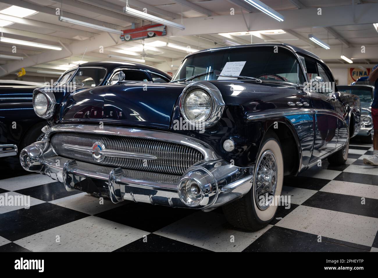 Dettaglio di un classico Buick Super Riviera 4 porte dal 1954 Foto Stock