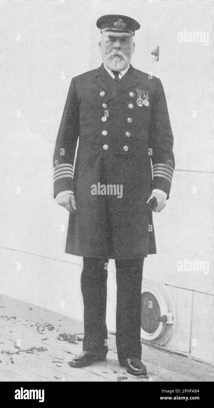 Il capitano Edward John Smith del Titanic Foto Stock