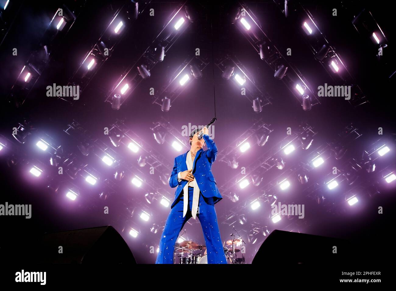 Roma, Italia. 26th Mar, 2023. Maneskin, la più famosa giovane rock band italiana, vincitrice dell'Eurovision Song Contest 2021 per l'Italia con "Zitti e buoni" nella loro prima mostra a Roma per Loud Kids Tour. (Foto di Stefano Cappa/Pacific Press/Sipa USA) Credit: Sipa USA/Alamy Live News Foto Stock