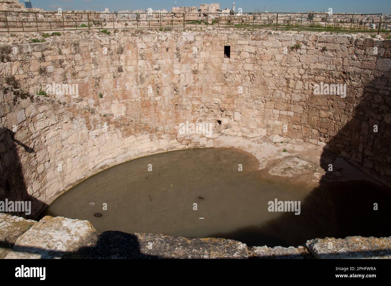 La Cisterna aperta (Birka) , 730 d.C. , la Cittadella, Amman, Giordania Foto Stock