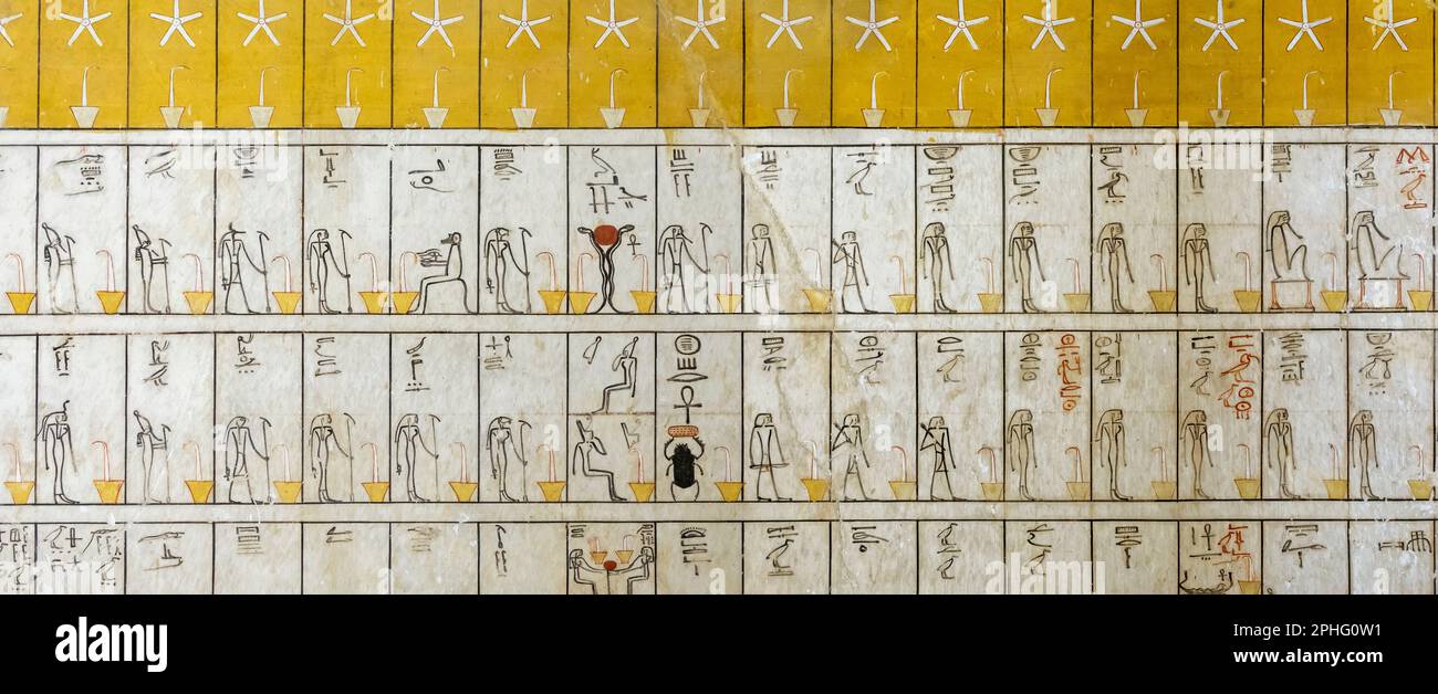 Tomba di Thuthmoses III nella Valle dei Re, Luxor Egitto Foto Stock
