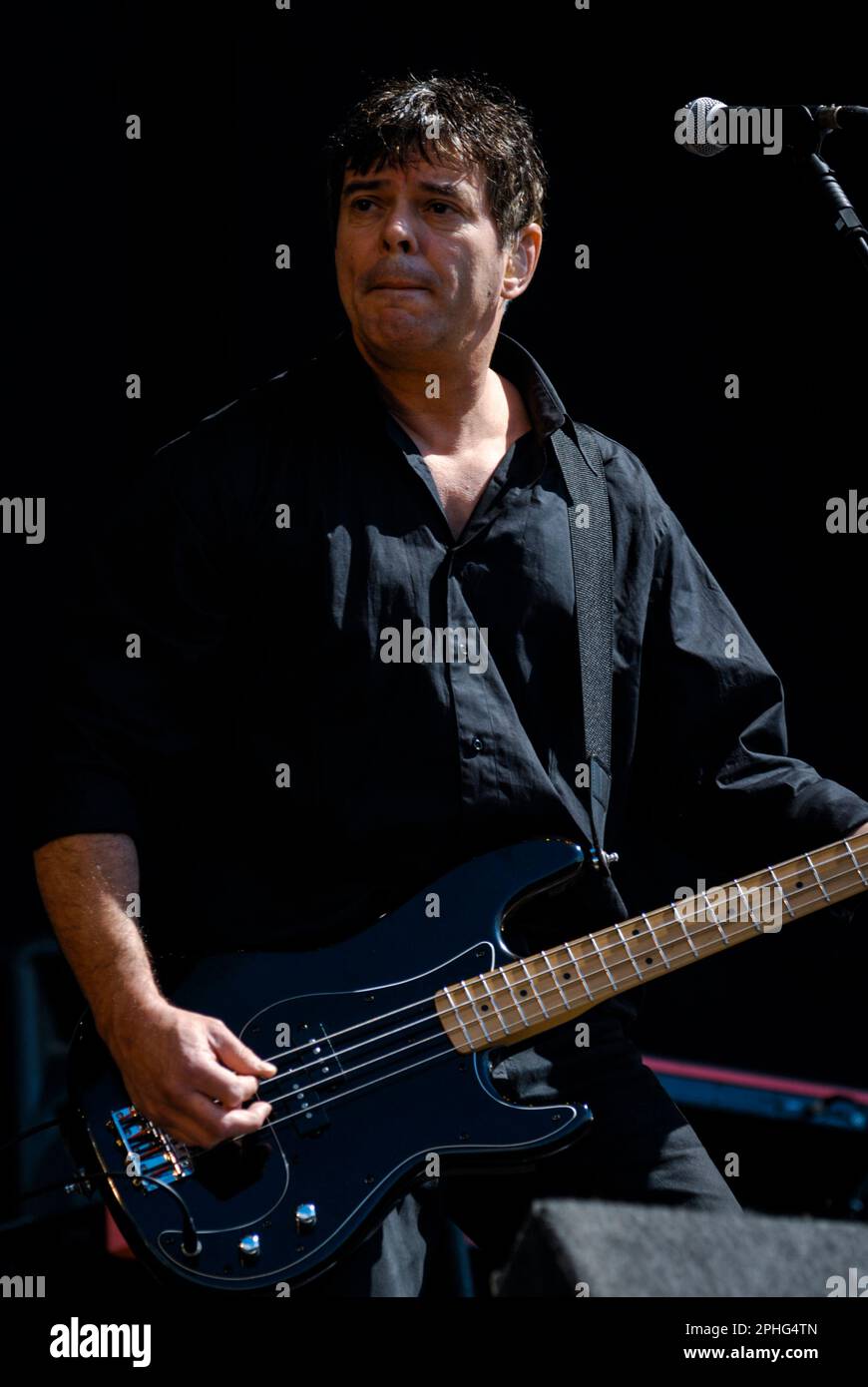 Jean-Jacques Burnel - The Strangler, V2008, Hylands Park, Chelmsford, Essex, Regno Unito - 17 agosto 2008 Foto Stock