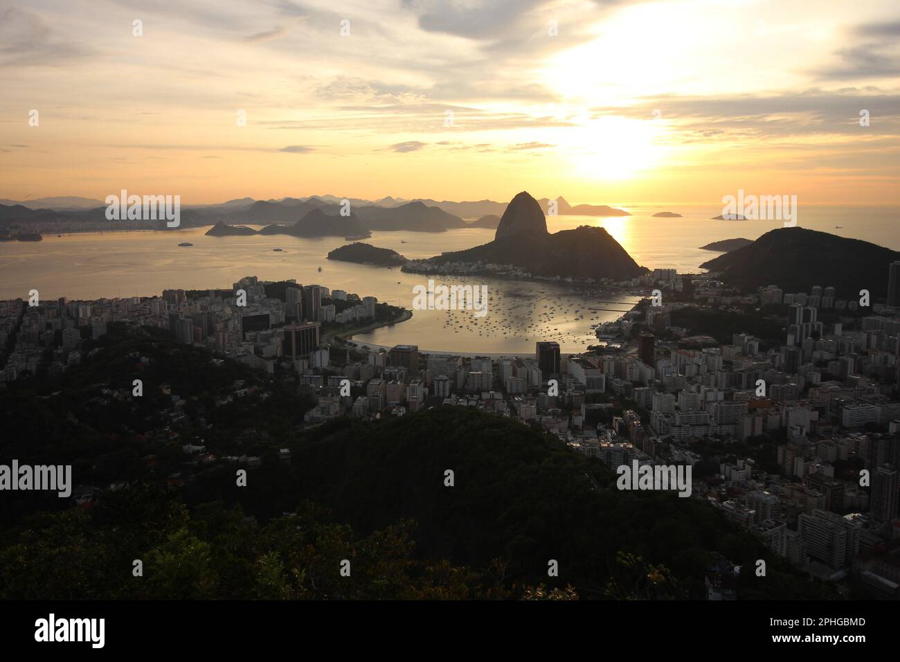 Mirante Dona Marta a Rio de Janeiro, Brasile Foto Stock